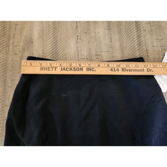 NWT Vtg 100%‎ Wool Skirt Black  Size 4 Petite High Low Hem Rena rowan - Picture 8 of 11
